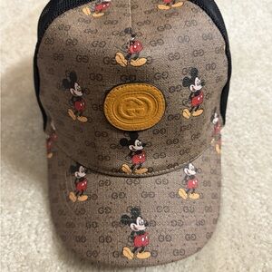Gucci x Disney Mickey Mouse Brown Baseball Cap